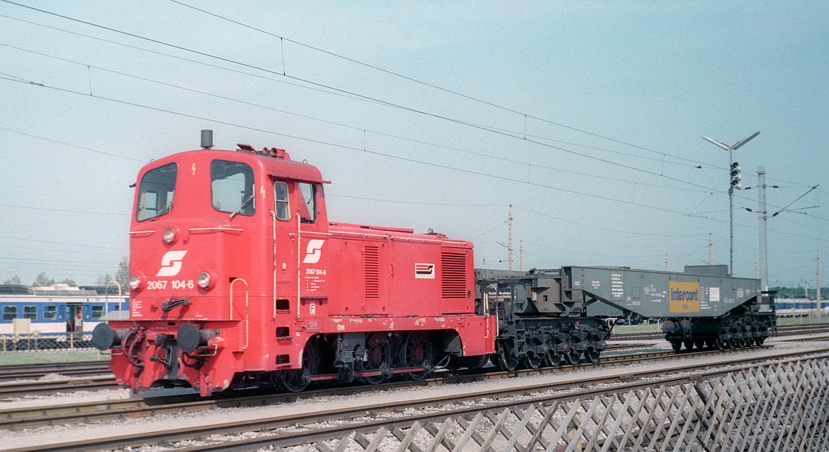 150 Jahre Eisenbahn in Österreich: ÖBB 2067.104 Strasshof 12.09.1987