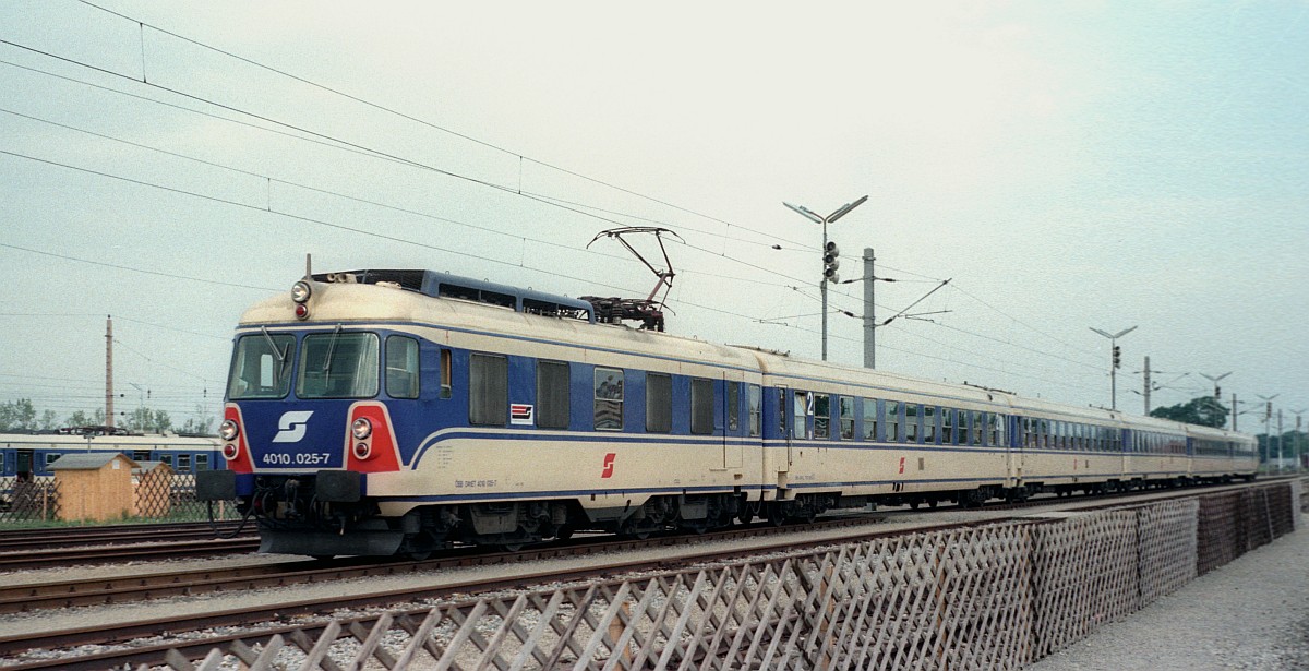 150 Jahre Eisenbahn in Österreich: ÖBB 4010.25 Strasshof 12.09.1987