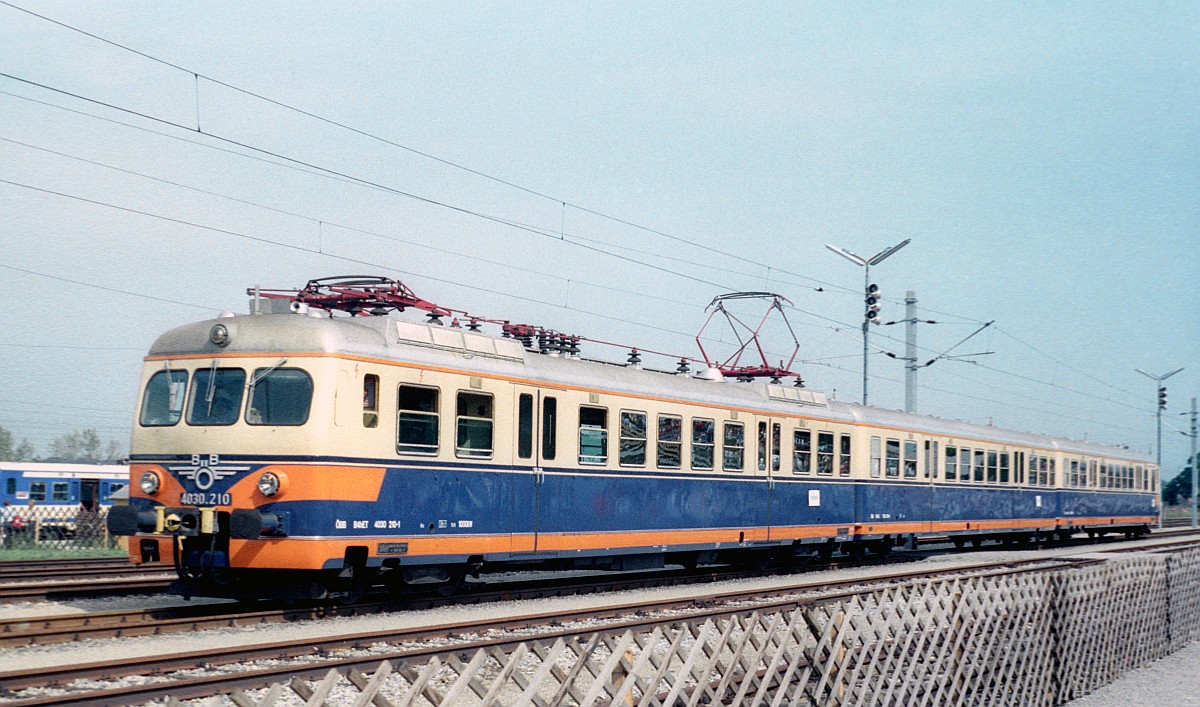 150 Jahre Eisenbahn in Österreich: ÖBB 4030.210 Strasshof 12.09.1987
