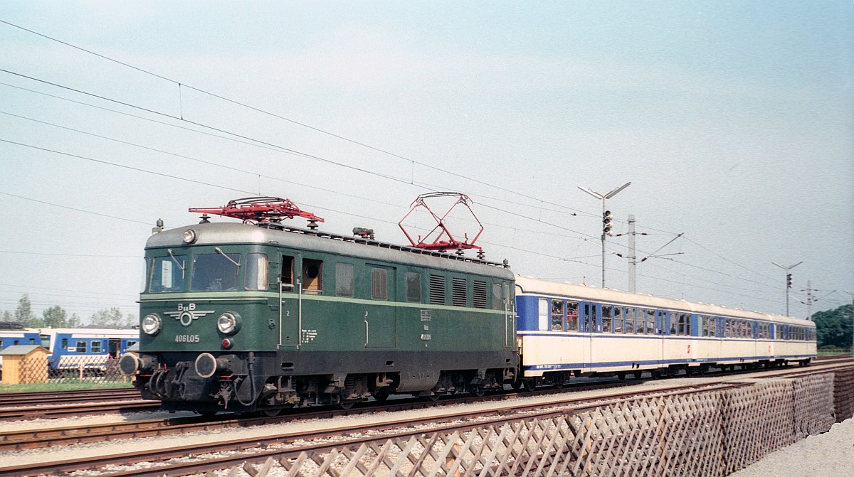 150 Jahre Eisenbahn in Österreich: ÖBB 4061.05 Strasshof 12.09.1987