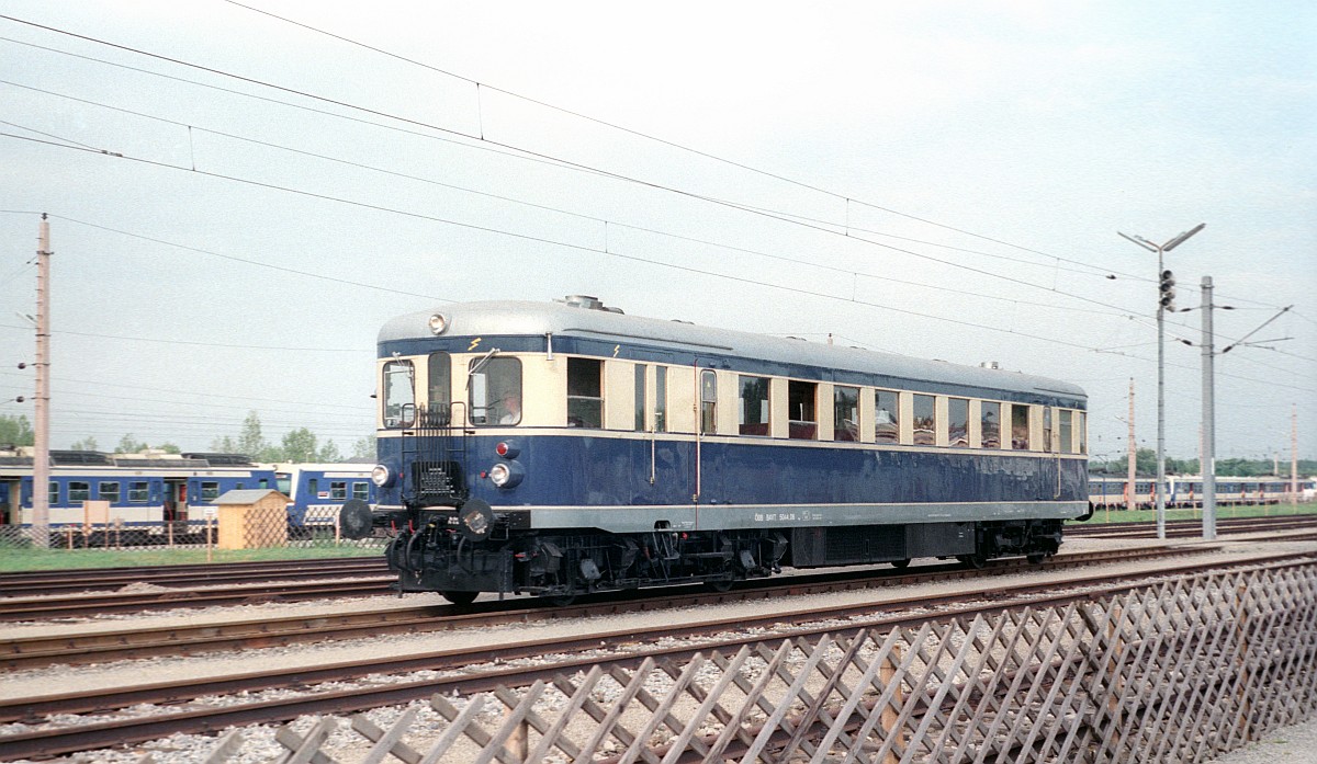 150 Jahre Eisenbahn in Österreich: ÖBB 5044.06 Strasshof 12.09.1987