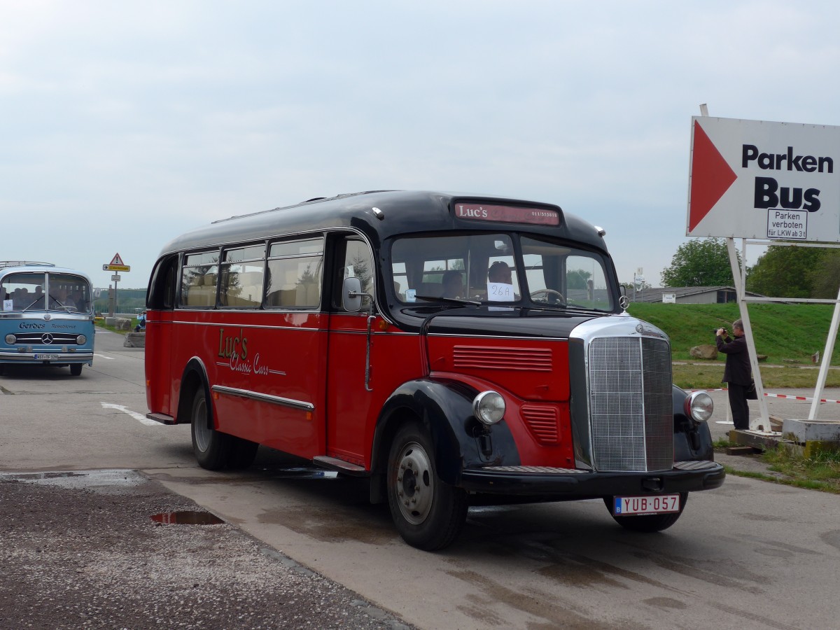 (150'176) - Aus Belgien: Van Duffel, Lommel - YUB-057 - Mercedes am 26. April 2014 in Speyer, Technik-Museum