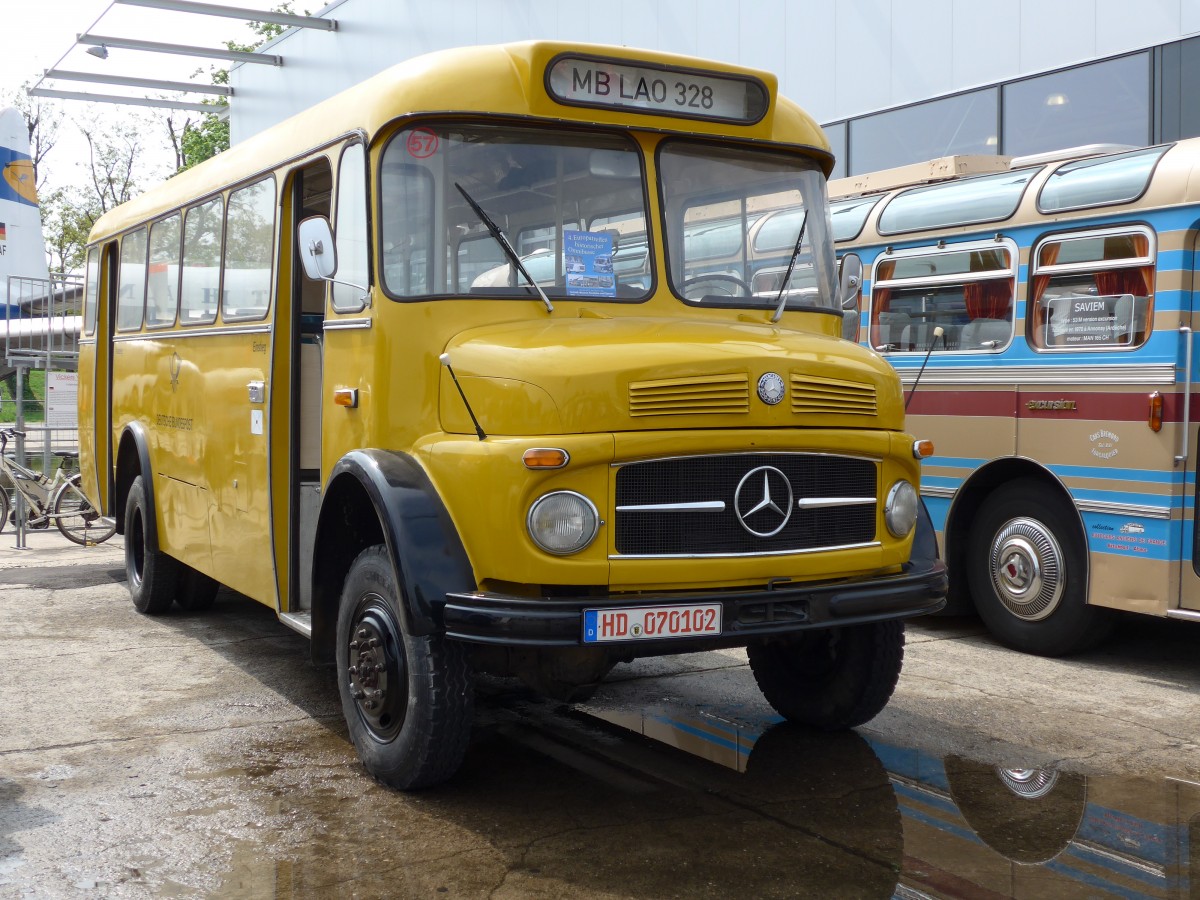 (150'256) - Deutsche Bundespost - HD 070'102 - Mercedes am 26. April 2014 in Speyer, Technik-Museum