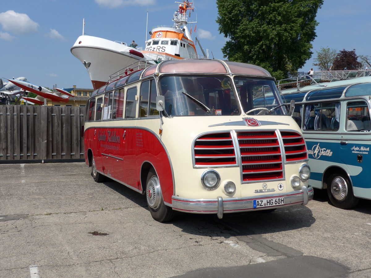 (150'406) - Kelders, Bechtheim - AZ-HG 68H - Setra am 26. April 2014 in Speyer, Technik-Museum