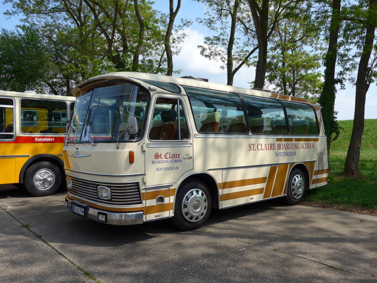 (150'437) - Auwrter Museum, Stuttgart - DGF-AI 74H - Neoplan (ex St. Claire School, GB-Nottingham) am 26. April 2014 in Speyer, Technik-Museum