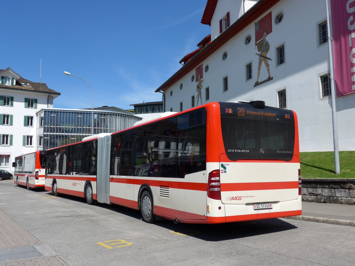 (150'576) - AAGS Schwyz - Nr. 40/SZ 57'340 - Mercedes am 10. Mai 2014 in Schwyz, Post