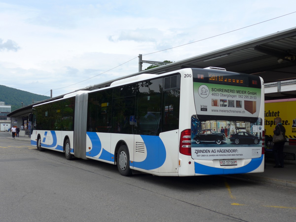 (150'641) - BOGG Wangen b.O. - Nr. 200/SO 157'069 - Mercedes am 10. Mai 2014 beim Bahnhof Olten