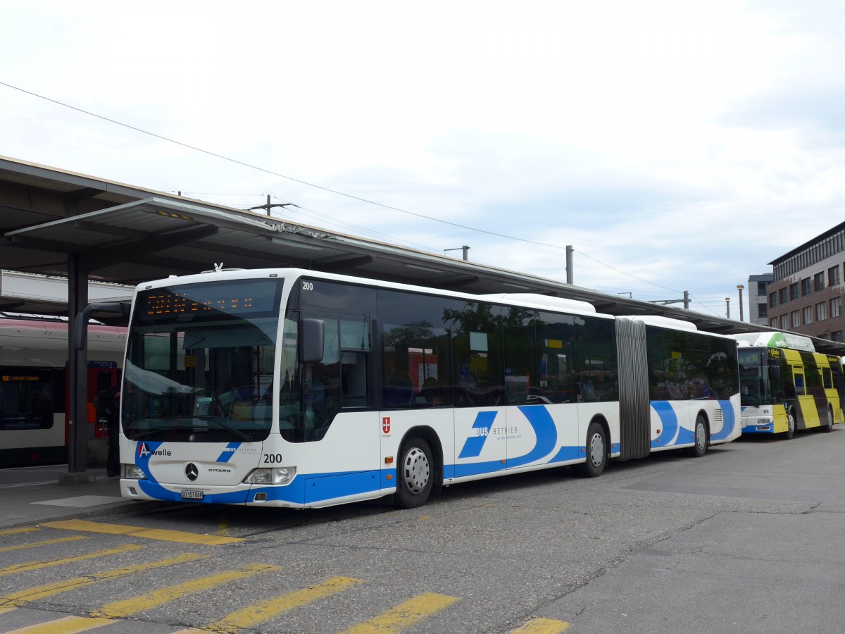 (150'643) - BOGG Wangen b.O. - Nr. 200/SO 157'069 - Mercedes am 10. Mai 2014 beim Bahnhof Olten