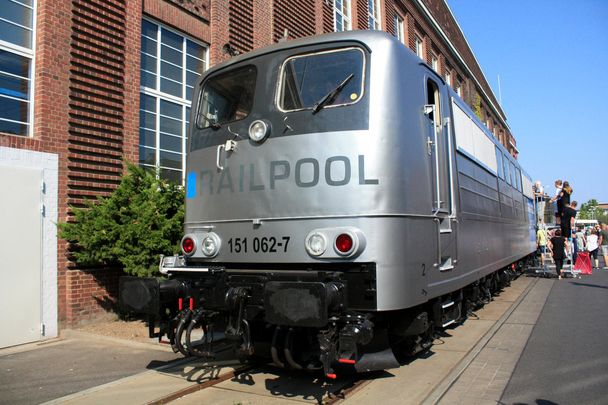 151 062 von Railpool beim Tag der offenen Tr in Dessau am 31.8.19