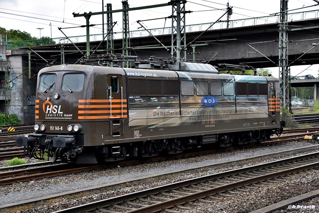 151 145-0 war abgestellt beim bahnhof hh-harburg,06.05.17