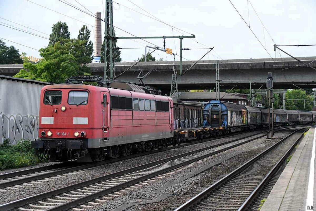 151 164-1 zog einen mischer durch hh-harburg,16.09.21