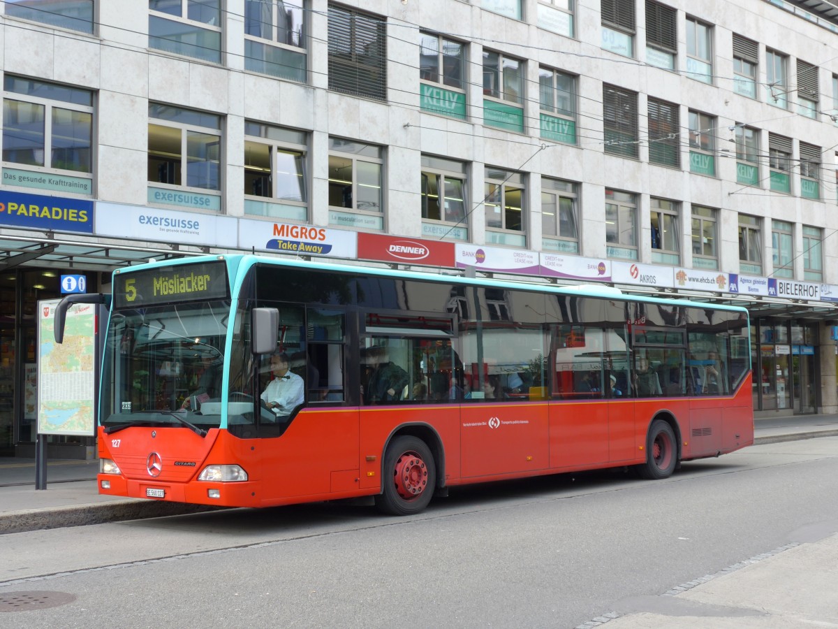 (151'074) - VB Biel - Nr. 127/BE 560'127 - Mercedes am 29. Mai 2014 in Biel, Guisanplatz