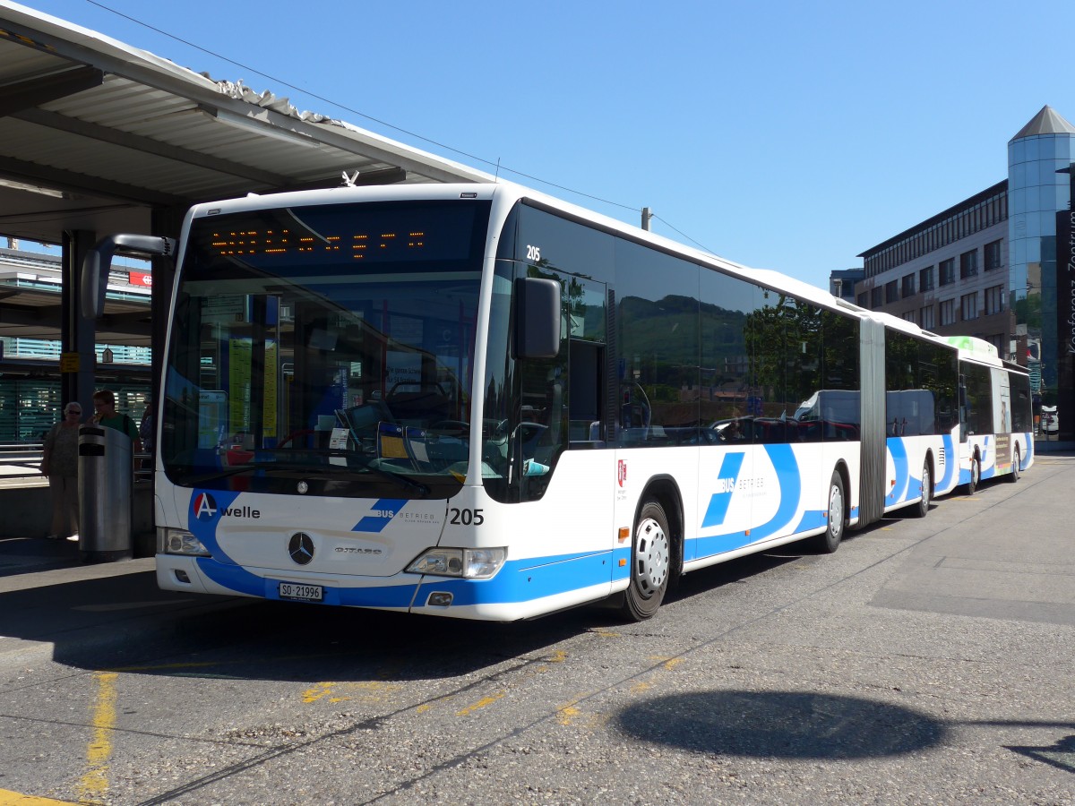 (151'770) - BOGG Wangen b.O. - Nr. 205/SO 21'996 - Mercedes am 21. Juni 2014 beim Bahnhof Olten