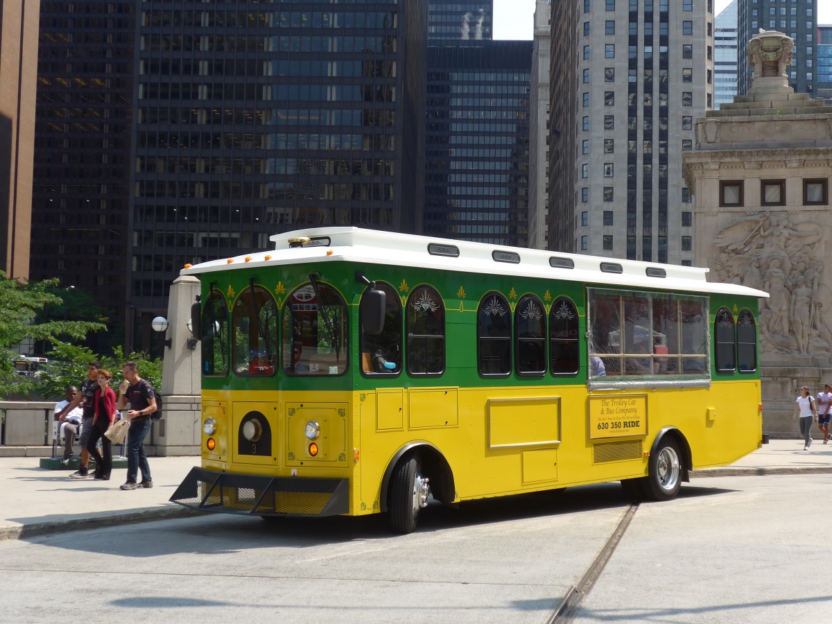 (153'236) - Trolley Car&Bus, Bensenville - Nr. 3/15'014 PT - Classic Trolley am 18. Juli 2014 in Chicago