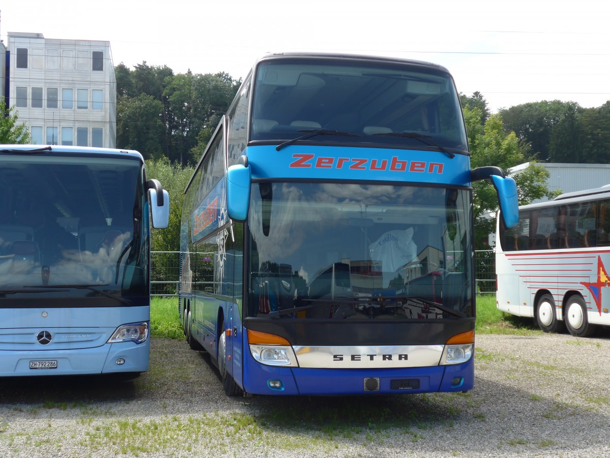 (153'636) - Zerzuben, Visp-Eyholz - Nr. 14 - Setra am 4. August 2014 in Kloten, EvoBus