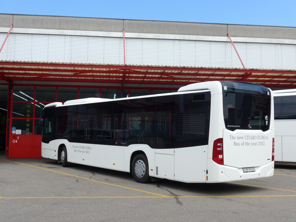 (153'642) - EvoBus, Kloten - ZH 26 U - Mercedes am 4. August 2014 in Kloten, EvoBus