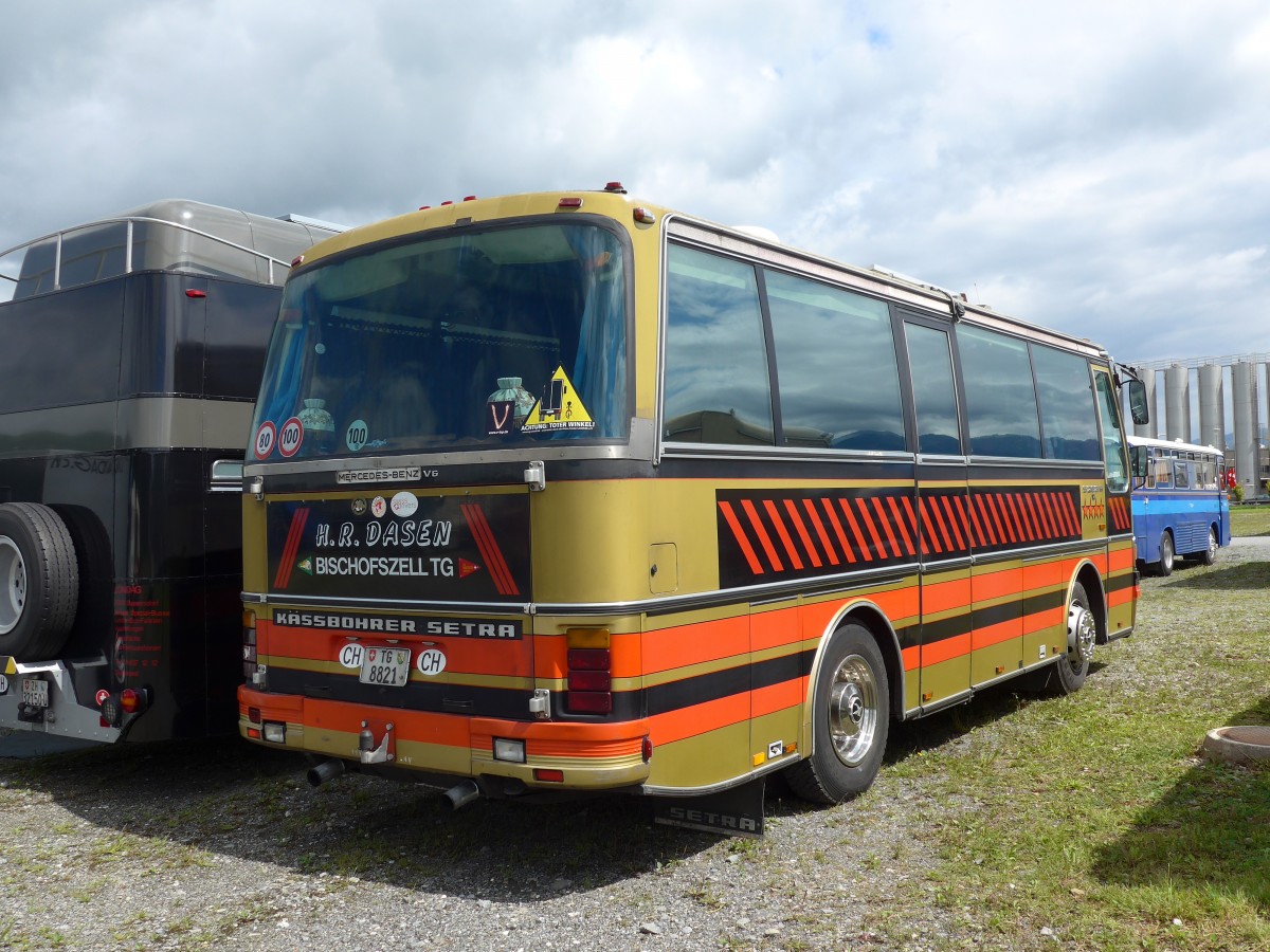 (153'814) - Dasen, Bischofszell - TG 8821 - Setra (ex Reichlin, Goldau) am 16. August 2014 in Altsttten, Allmendplatz