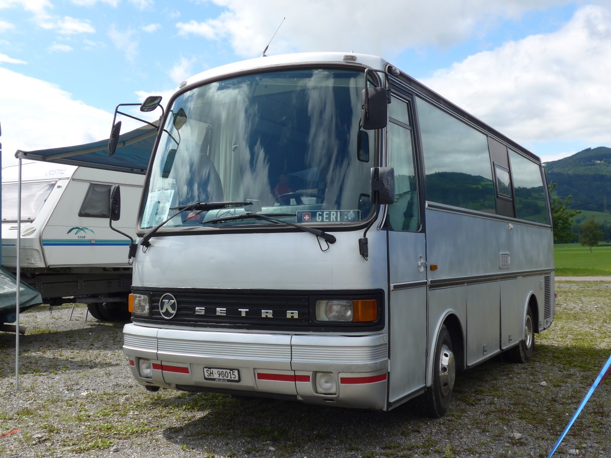 (153'817) - Leutwyler, Drrensch - SH 90'015 - Setra (ex Zihlmann, Zrich) am 16. August 2014 in Altsttten, Allmendplatz