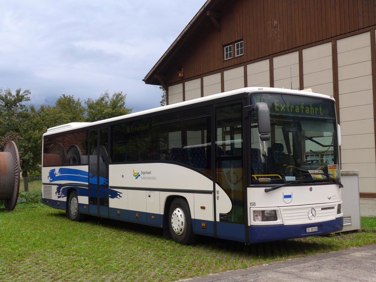 (154'676) - ZVB Zug - Nr. 158/ZG 88'158 - Mercedes (ex Nr. 58) am 30. August 2014 in Meiringen, Garage AVG M.