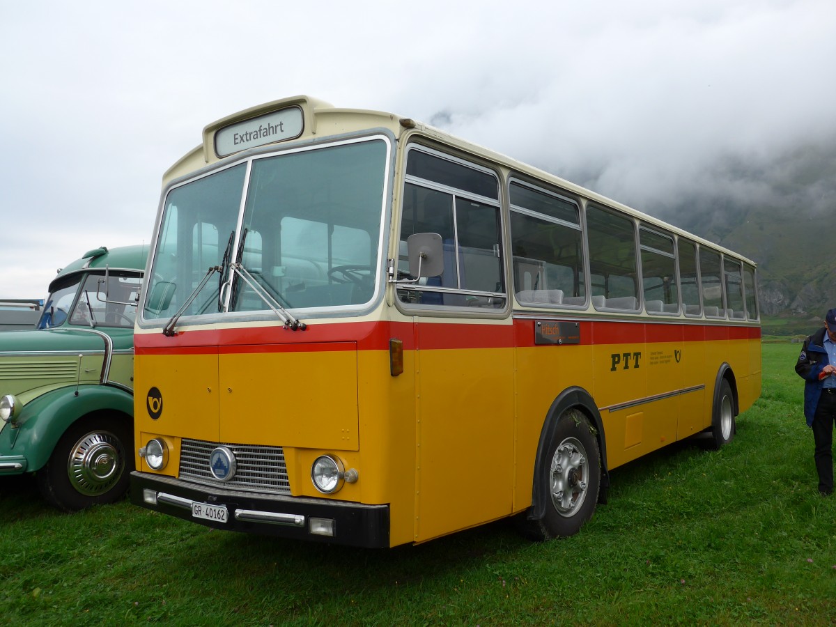 (154'959) - HPTrans, Thusis - GR 40'162 - Saurer/Tscher (ex Mauerhofer, Worb; ex Erni, Schupfart Nr. 3; ex P 24'636) am 13. September 2014 in Chur, Waffenplatz