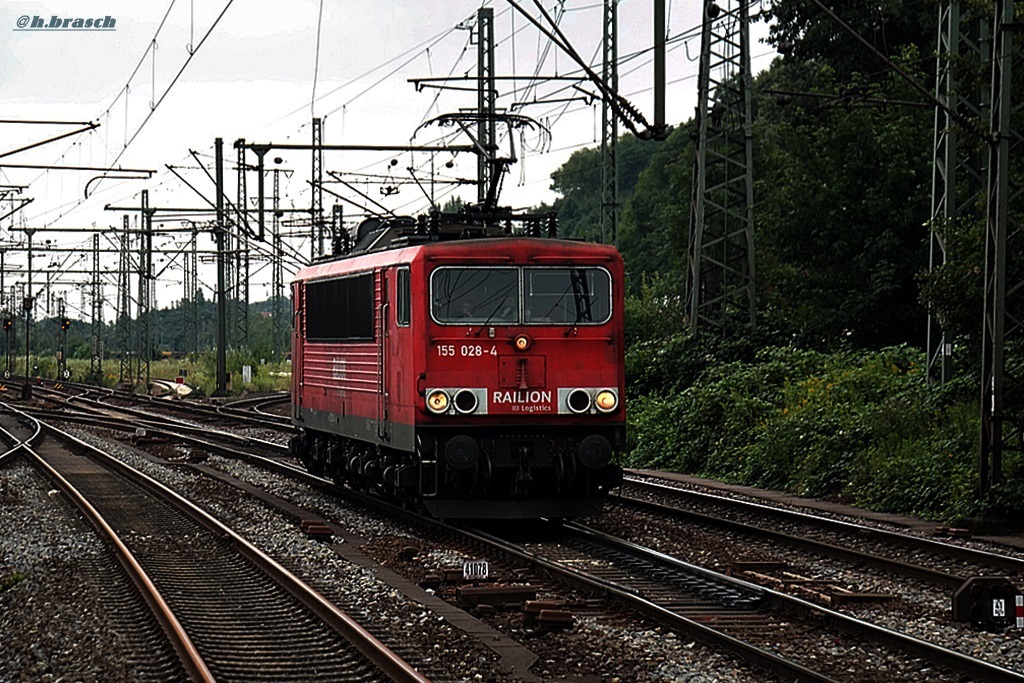 155 028-4 fuhr lz am 01.08.14 durch hh-harburg