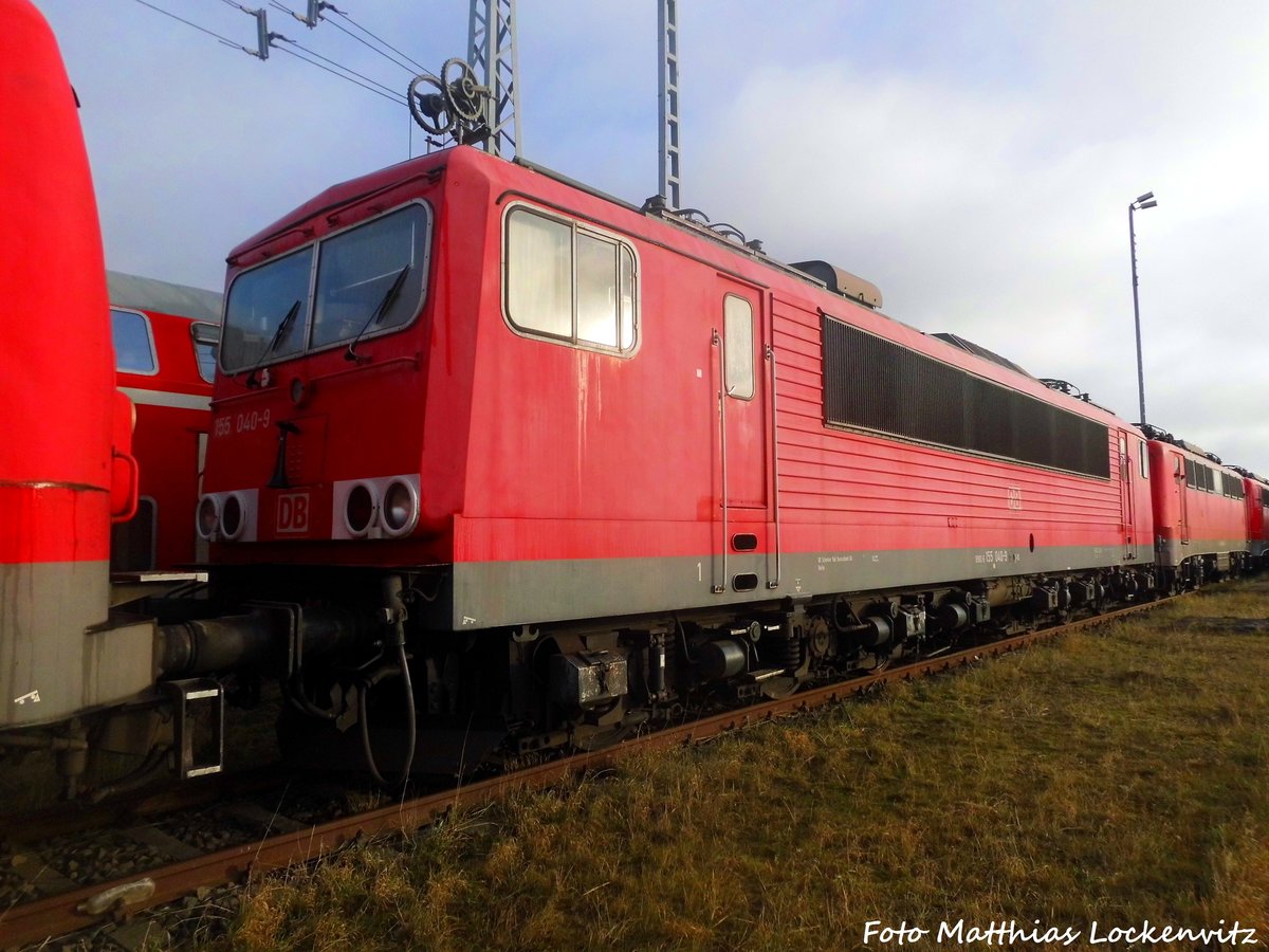 155 040 abgestellt in Mukran am 28.12.16