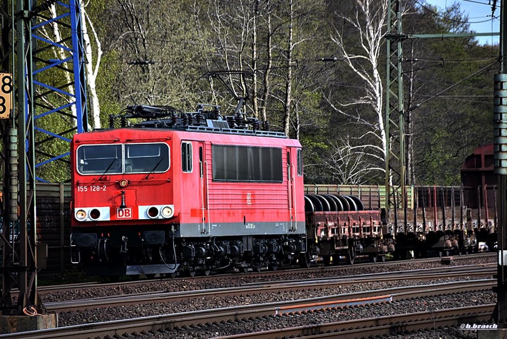 155 128-2 fuhr mit einen mischer durch hh-harburg,22.04.16