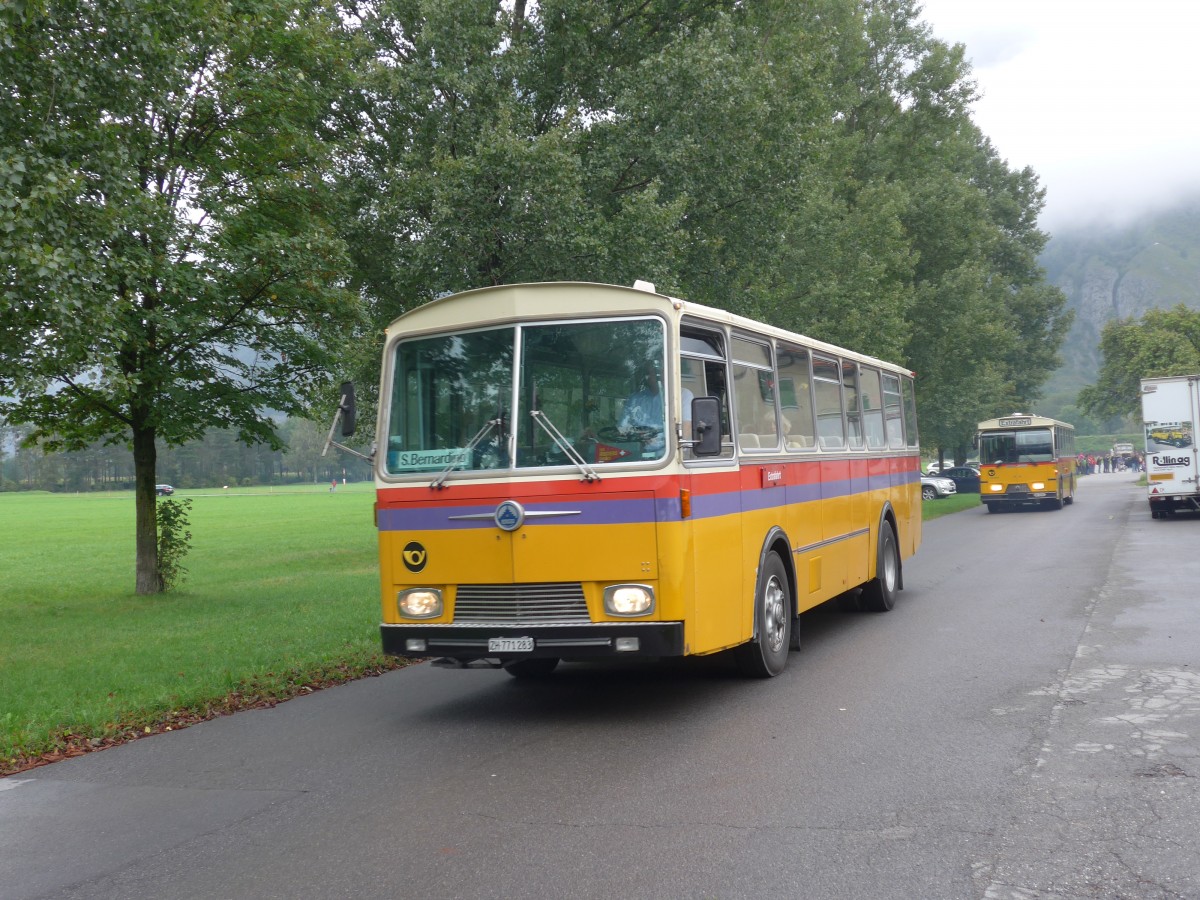 (155'101) - Rothmayr, Wermatswil - ZH 771'283 - Saurer/Tscher am 13. September 2014 in Chur, Waffenplatz