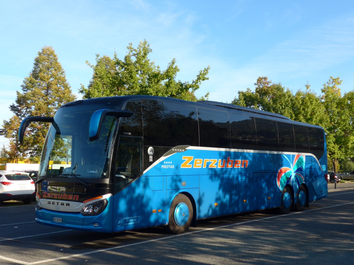 (155'406) - Zerzuben, Visp-Eyholz - Nr. 8/VS 37'343 - Setra am 28. September 2014 in Thun, Seestrasse