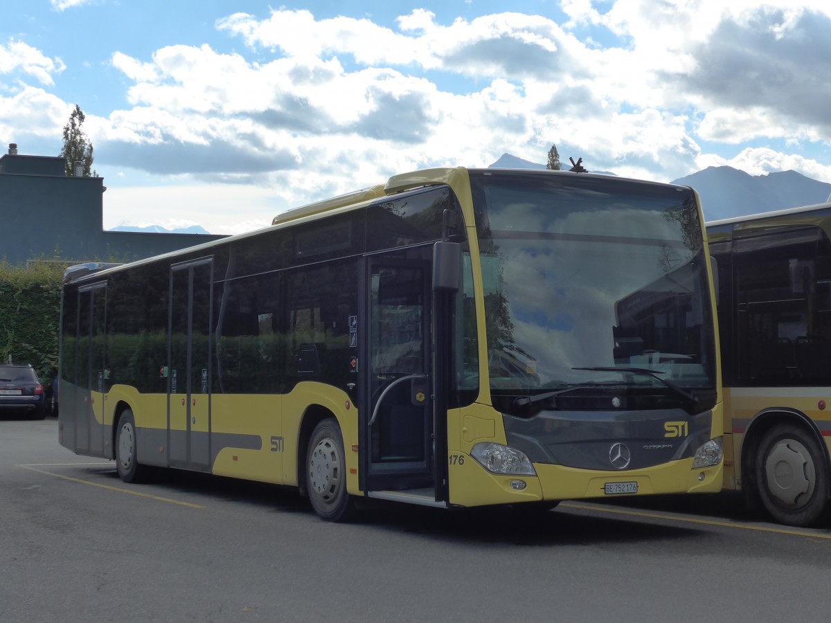 (155'904) - STI Thun - Nr. 176/BE 752'176 - Mercedes am 21. Oktober 2014 bei der Schifflndte Thun