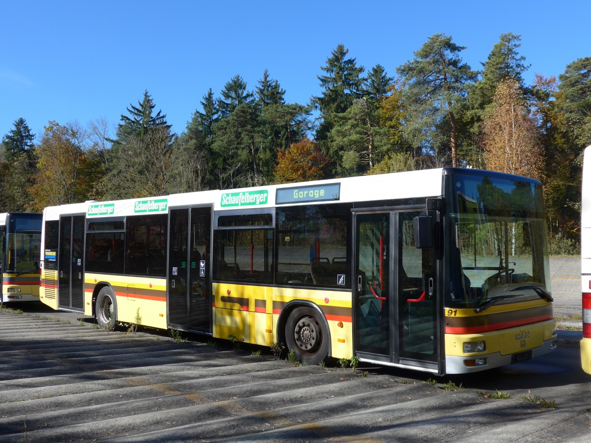 (156'377) - STI Thun - Nr. 91 - MAN am 1. November 2014 in Thun, Waffenplatz