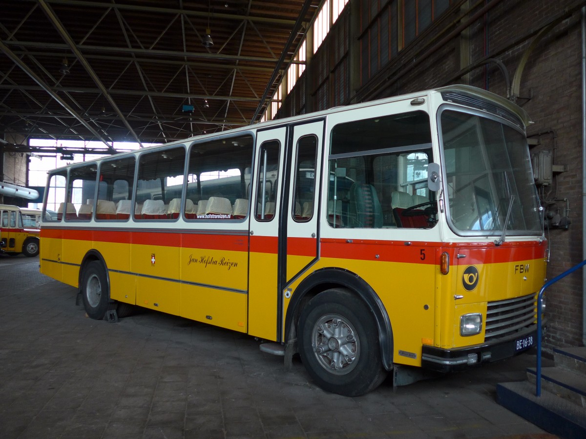 (156'900) - FRAM Drachten - Nr. 5/BE-16-38 - FBW/FHS (ex P 24'184) am 20. November 2014 in Drachten, Autobusmuseum