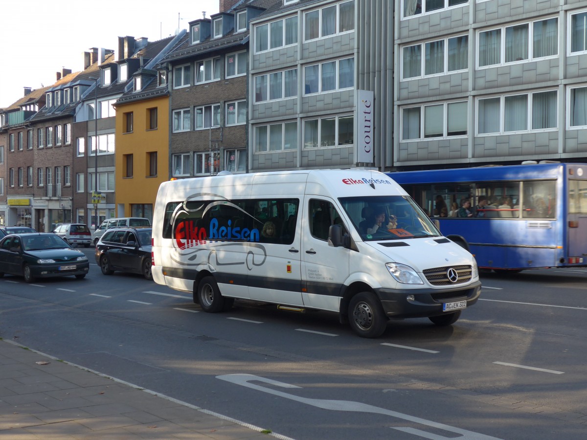 (157'199) - Elka, Aachen - AC-EK 322 - Mercedes am 21. November 2014 beim Hauptbahnhof Aachen