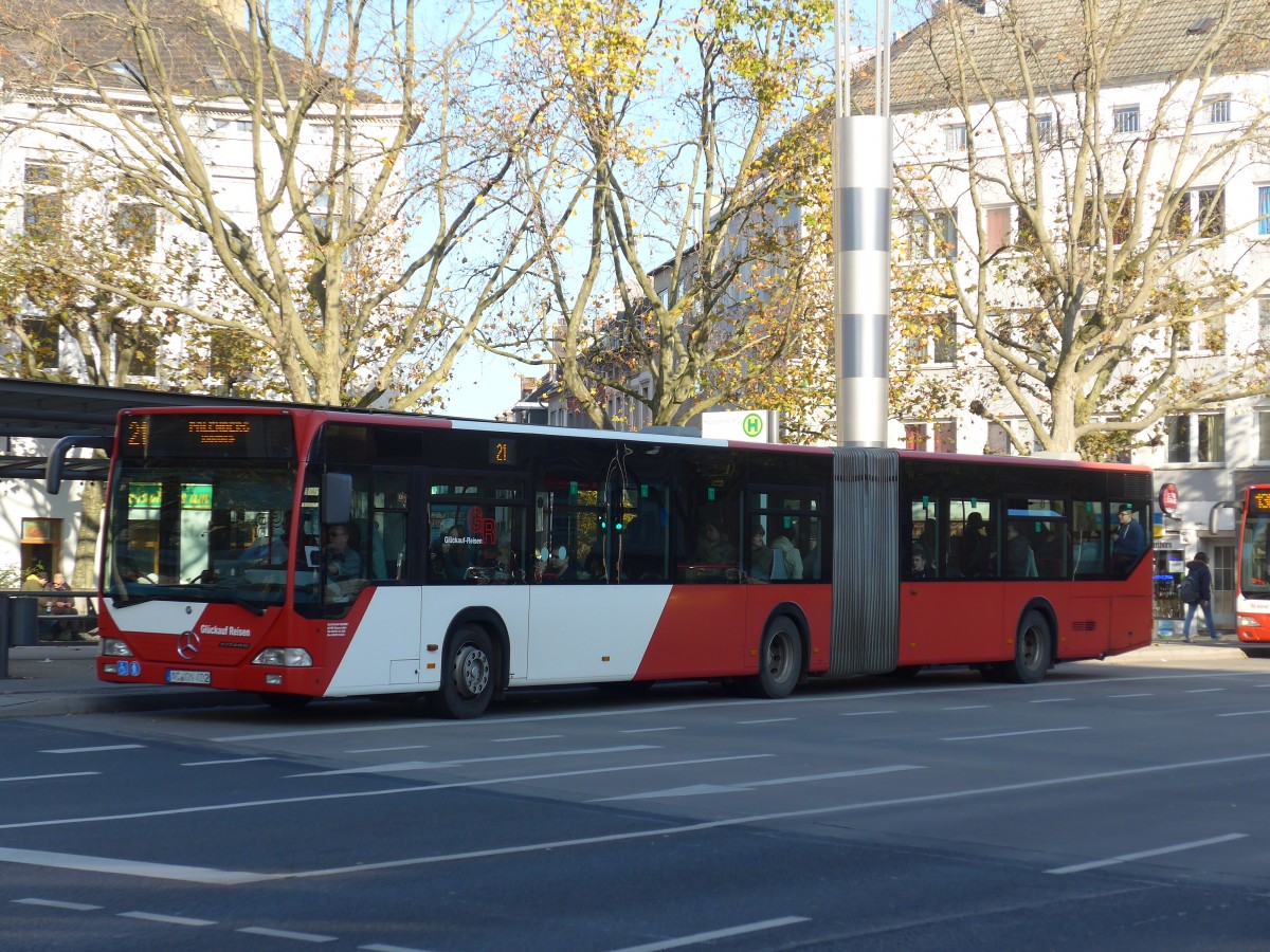 (157'203) - Glckauf-Reisen, Baesweiler - AC-GN 402 - Mercedes am 21. November 2014 beim Hauptbahnhof Aachen