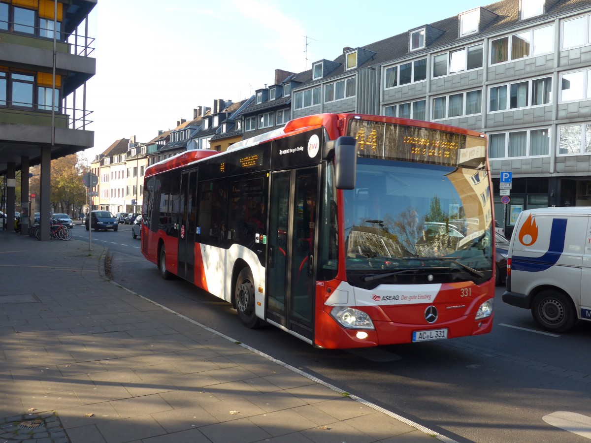 (157'207) - ASEAG Aachen - Nr. 331/AC-L 331 - Mercedes am 21. November 2014 beim Hauptbahnhof Aachen