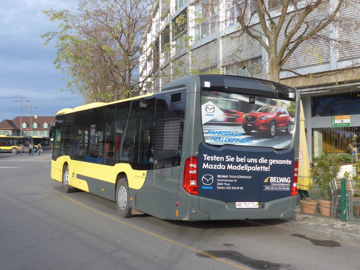 (157'730) - STI Thun - Nr. 174/BE 752'174 - Mercedes am 14. Dezember 2014 bei der Schifflndte Thun