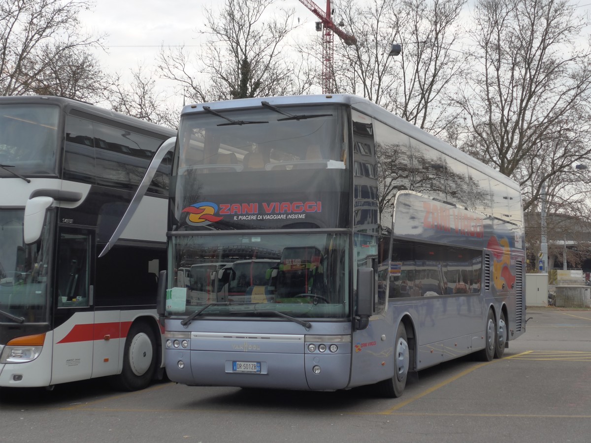 (157'801) - Aus Italien: Zani, Milano - DR-501 ZB - Van Hool am 14. Dezember 2014 in Zrich, Sihlquai