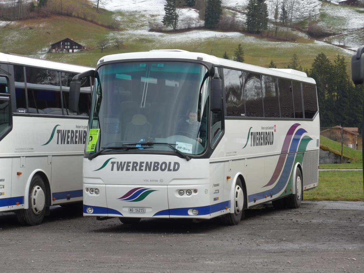 (158'340) - Twerenbold, Baden - Nr. 47/AG 14'215 - Bova am 11. Januar 2015 in Frutigen, Flugplatz