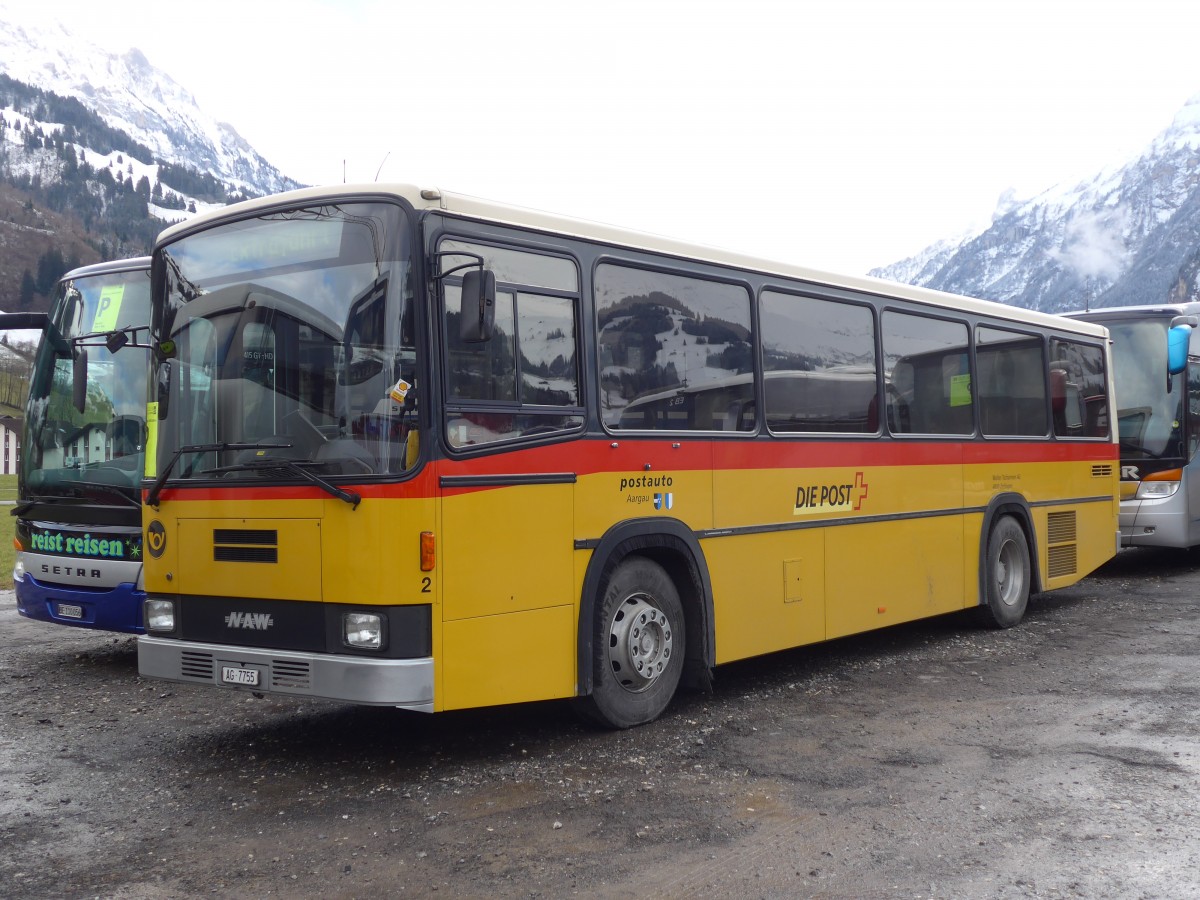 (158'348) - Tschannen, Zofingen - Nr. 2/AG 7755 - NAW/Lauber am 11. Januar 2015 in Frutigen, Flugplatz