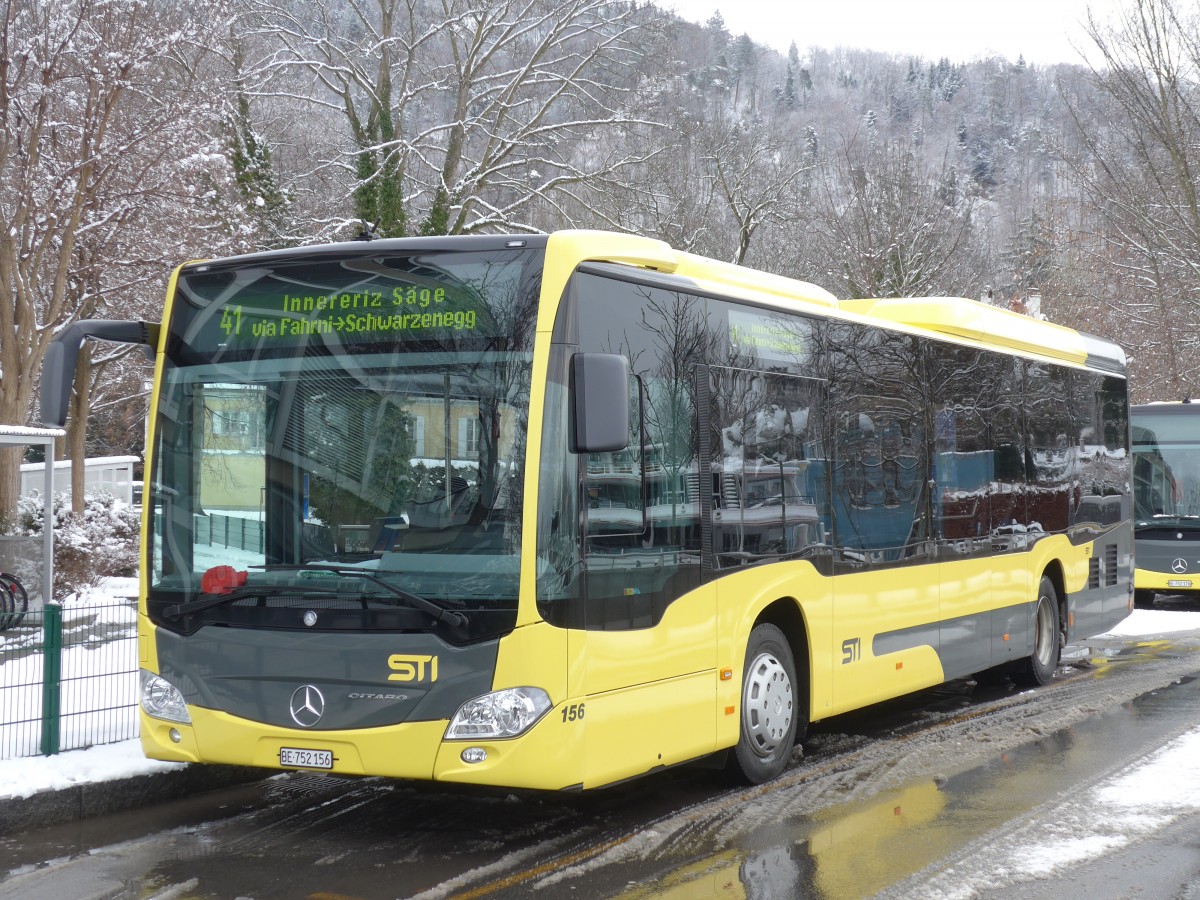 (158'573) - STI Thun - Nr. 156/BE 752'156 - Mercedes am 2. Februar 2015 bei der Schifflndte Thun