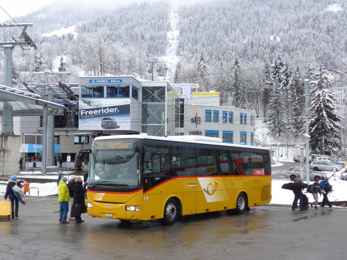 (158'800) - TMR Martigny - Nr. 137/VS 6612 - Irisbus am 22. Februar 2015 beim Bahnhof Le Chble