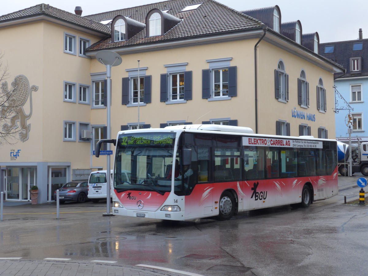 (158'993) - BGU Grenchen - Nr. 14/SO 104'010 - Mercedes am 2. Mrz 2015 in Grenchen, Postplatz