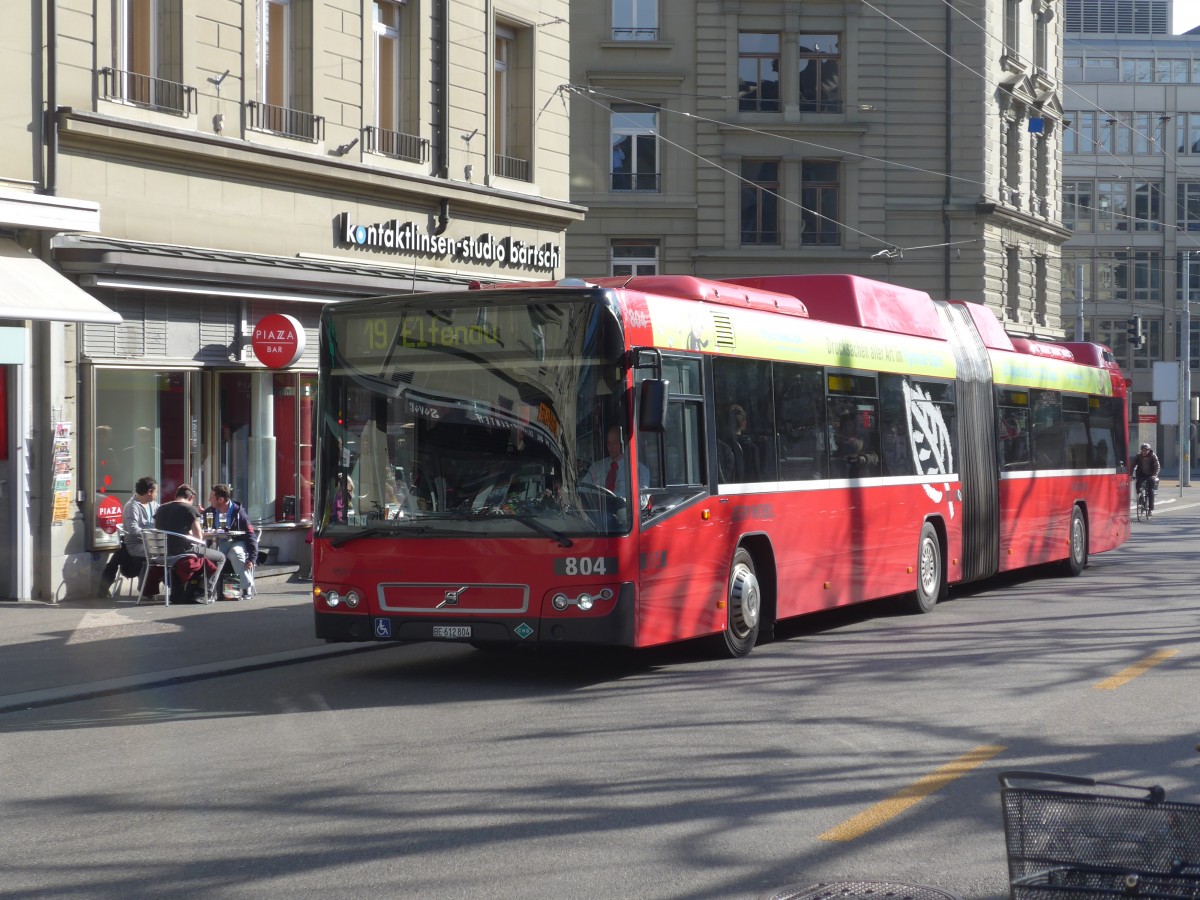 (159'032) - Bernmobil, Bern - Nr. 804/BE 612'804 - Volvo am 9. Mrz 2015 in Bern, Hirschengraben