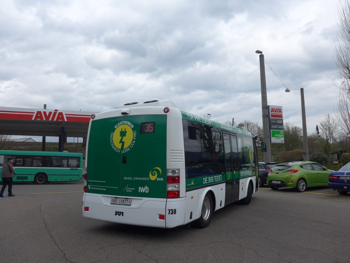 (159'878) - BVB Basel - Nr. 738/BS 13'877 - SOR am 11. April 2015 in Basel, Garage Rankstrasse