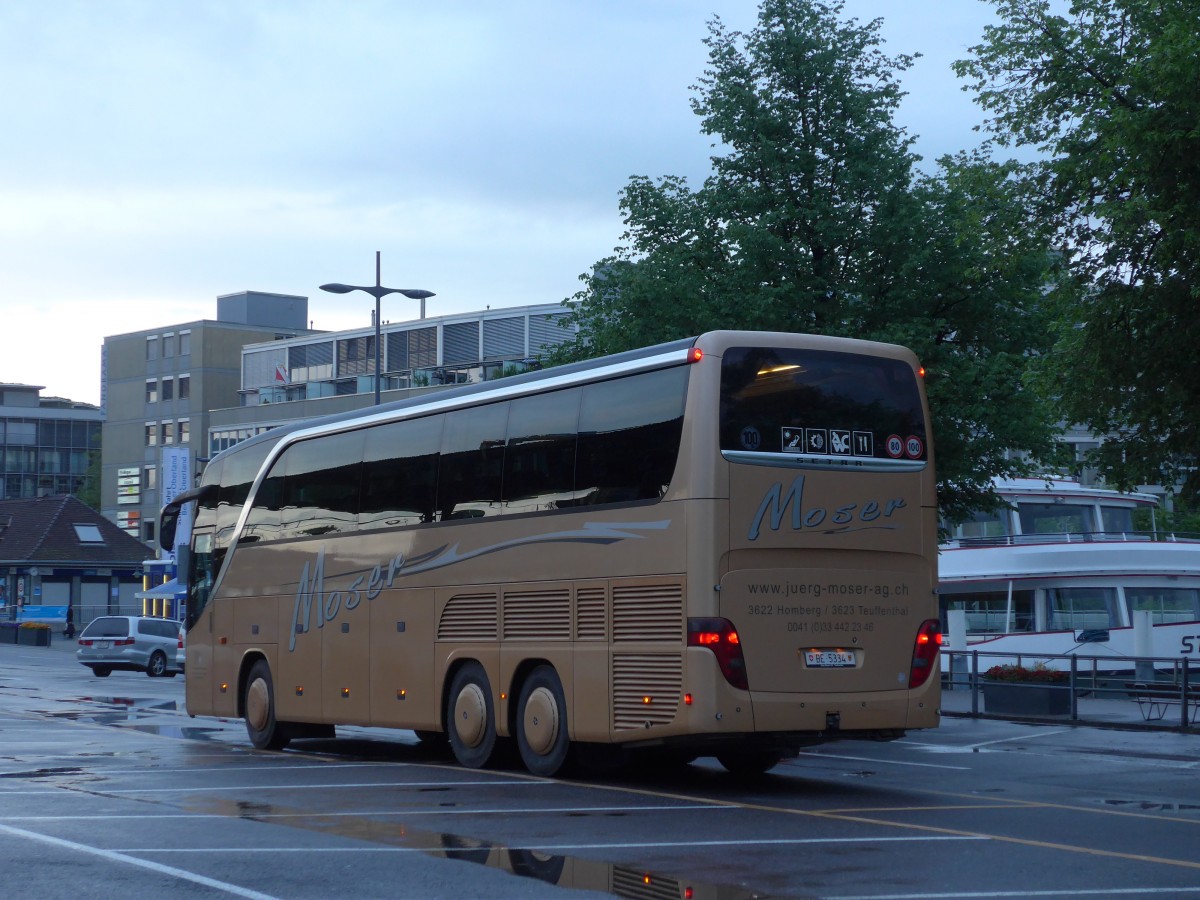 (160'525) - Moser, Teuffenthal - BE 5334 - Setra am 15. Mai 2015 in Thun, CarTerminal