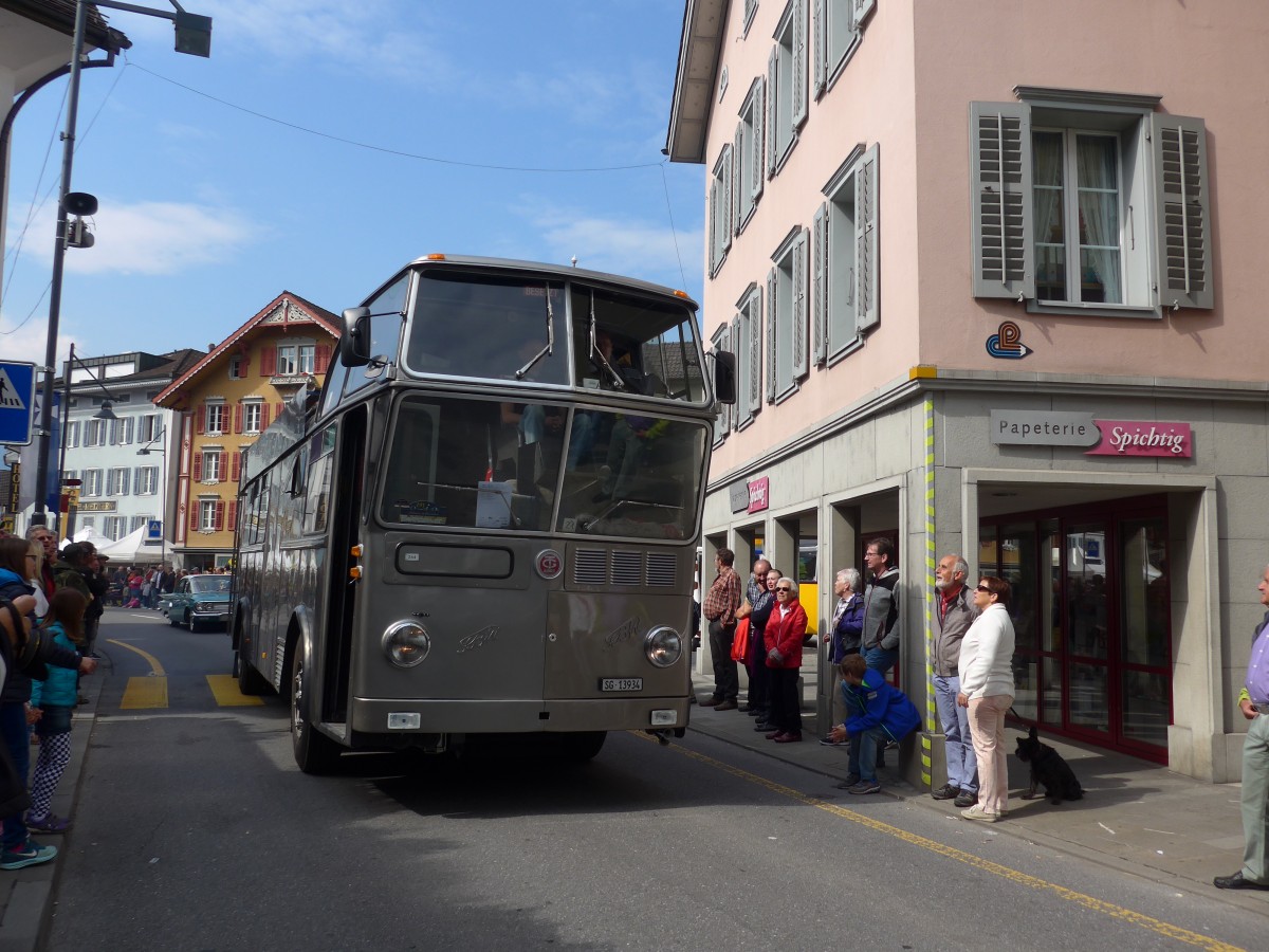 (160'908) - Schneider, Schmerikon - SG 13'934 - FBW/Tscher Hochlenker (ex Basler, Hofstetten; ex VBZ Zrich Nr. 244) am 24. Mai 2015 in Sarnen, OiO