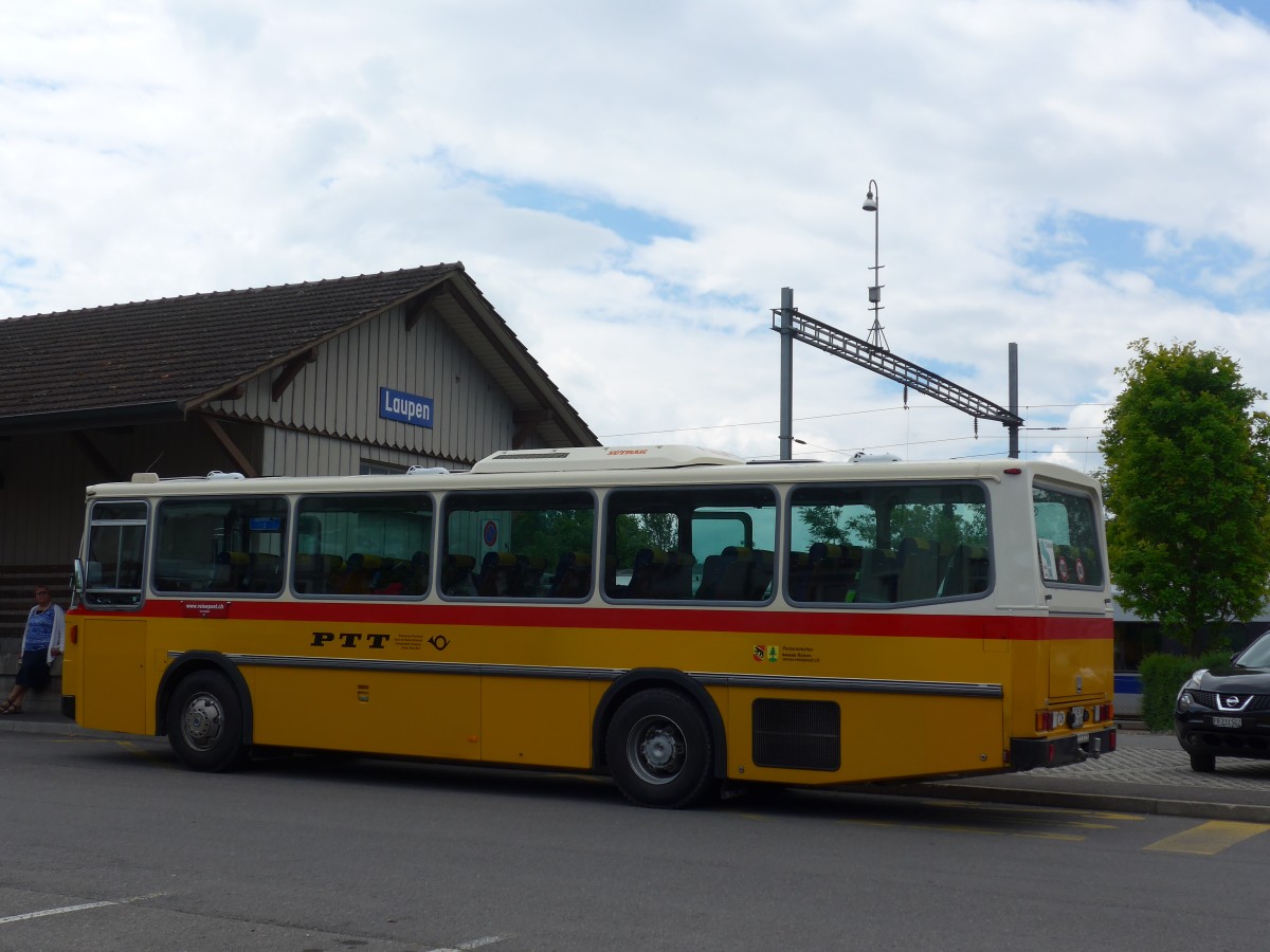 (161'472) - Bernair, Mnsingen - BE 651'182 - Saurer/Tscher (ex Schebath, Lauerz; ex Albin, Fllanden; ex Heim, Flums) am 30. Mai 2015 beim Bahnhof Laupen