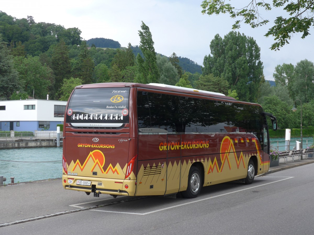 (161'978) - Hauser, Gryon - VD 1008 - MAN/Beulas am 8. Juni 2015 bei der Schifflndte Thun