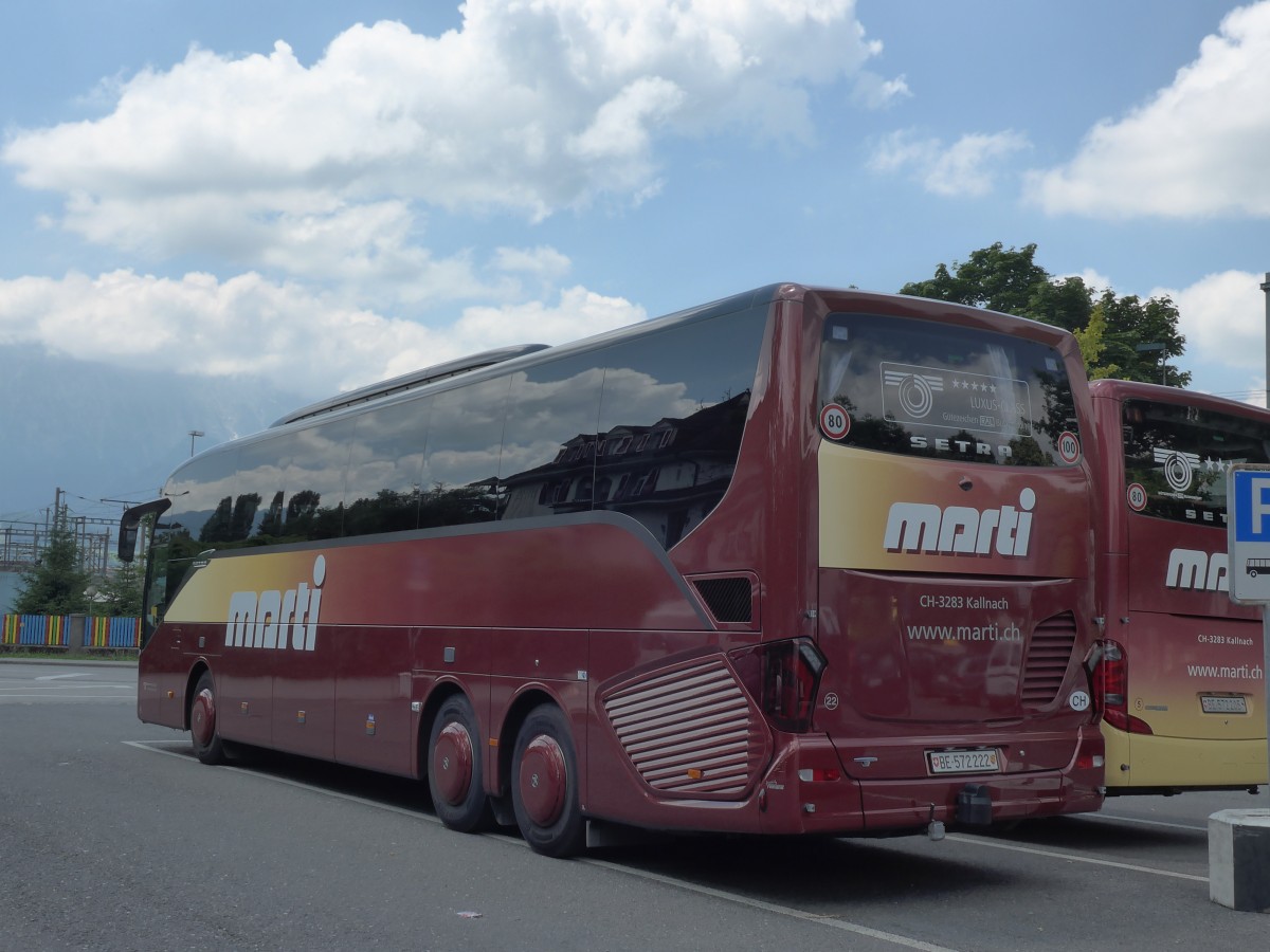 (162'173) - Marti, Kallnach - Nr. 22/BE 572'222 - Setra am 17. Juni 2015 in Thun, Seestrasse 