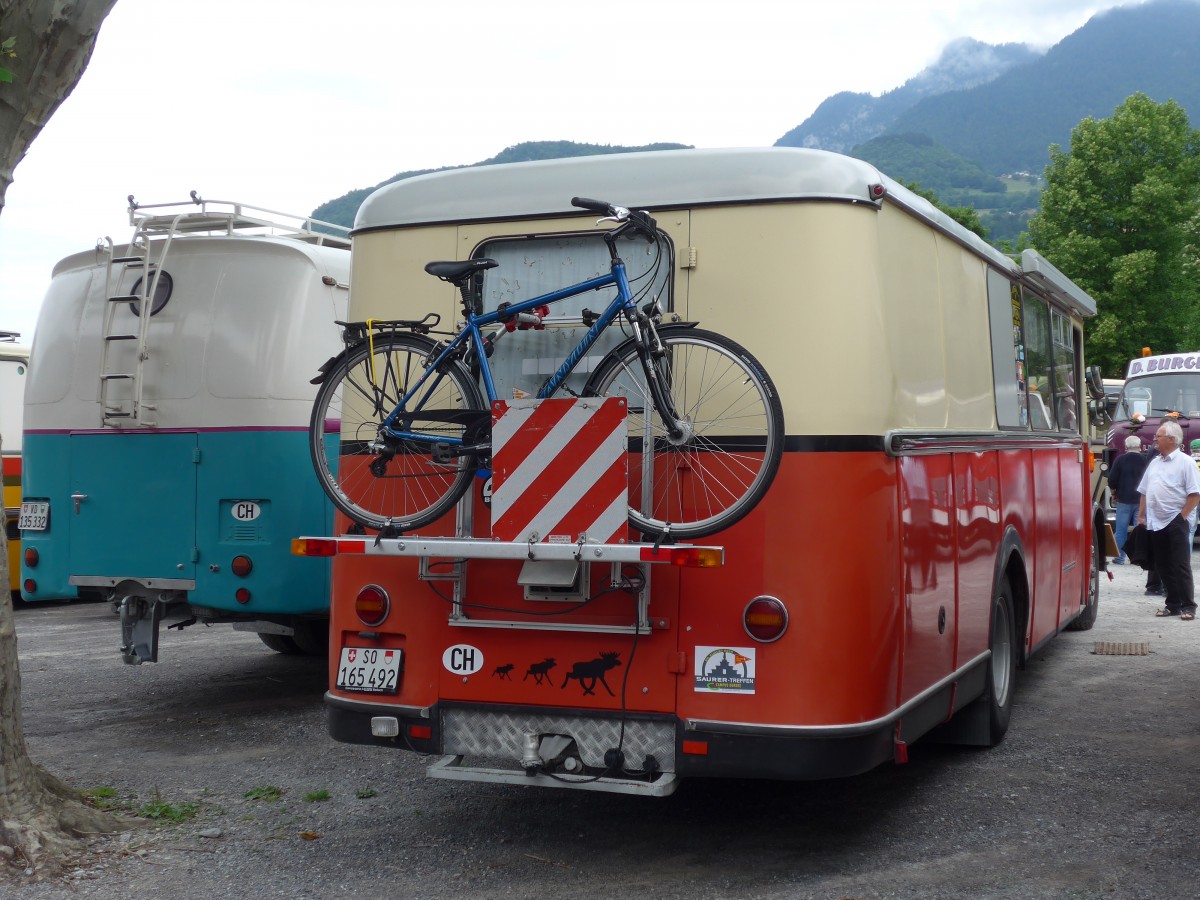 (162'303) - Hert, Messen - SO 165'492 - Saurer/Hess (ex Frey, Messen; ex Steiner, Messen) am 20. Juni 2015 in Aigle, Saurertreffen